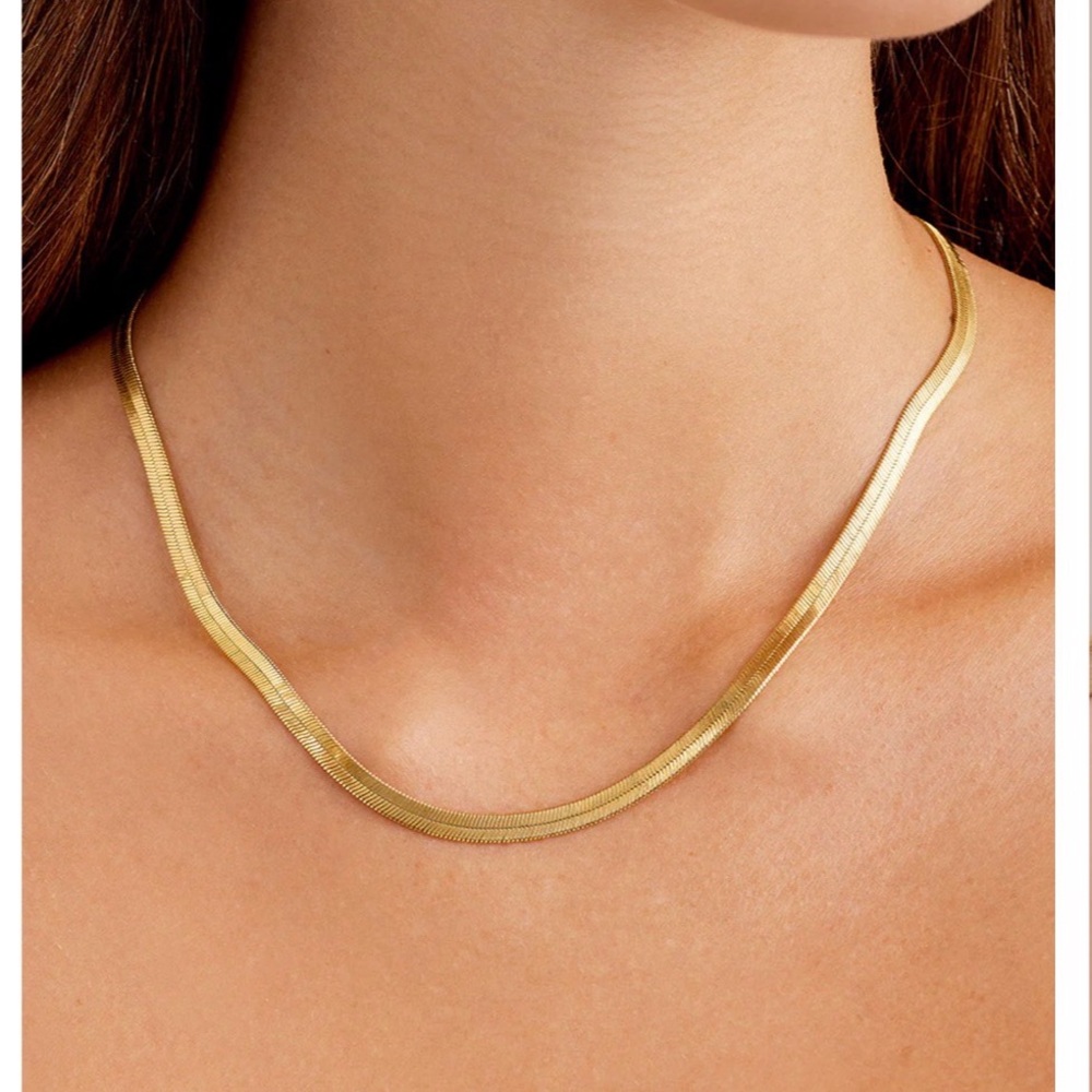 Gold Snake Chain Necklace